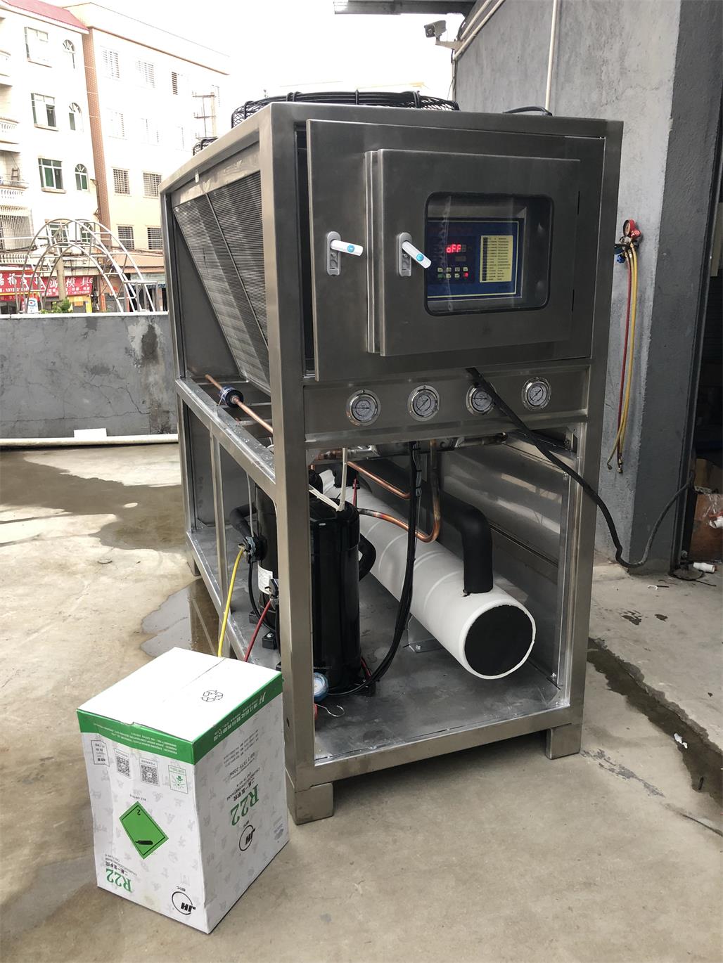 20HP Stainless Steel Air-cooled Shell At Tube Chiller